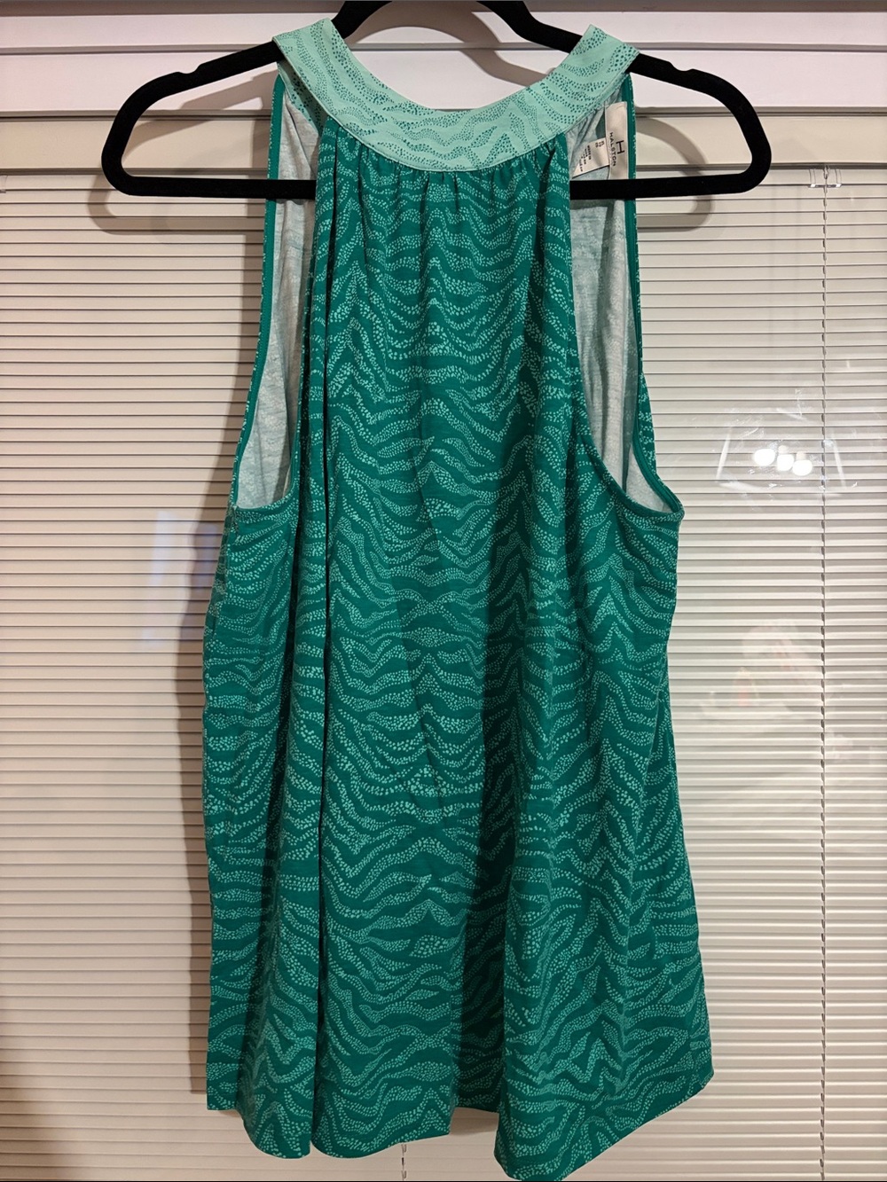 H by Halston Green Halter Tank Top Size XL